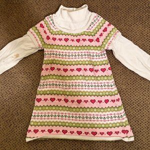 Girls Size 5 Knit Turtleneck Dress
